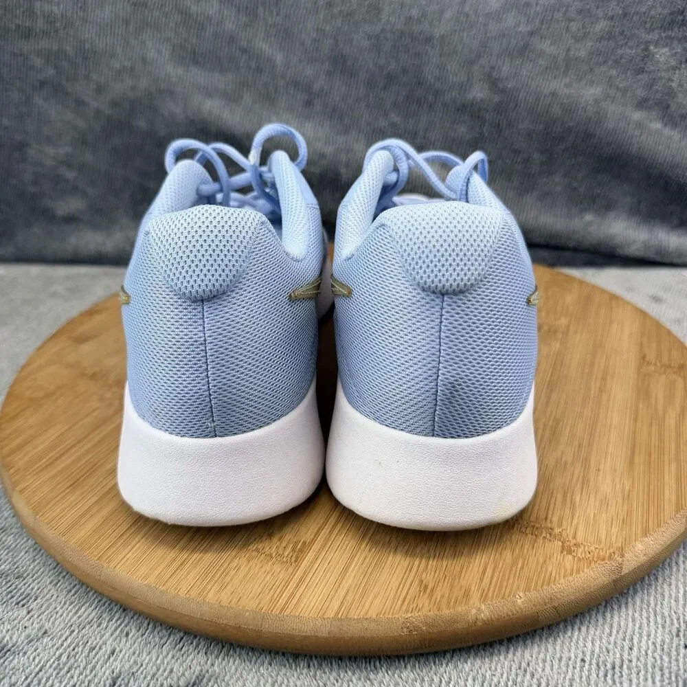 Nike Tanjun Shoes Womens Size 9.5 Blue Mesh Running Training Sneakers 812655-406